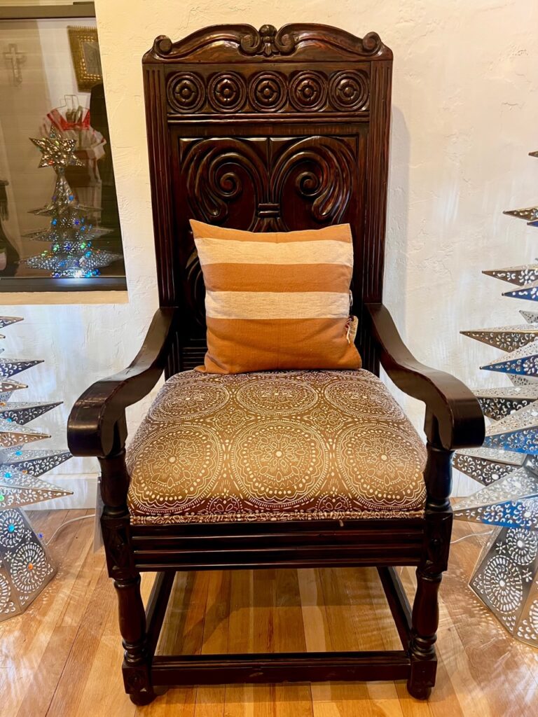 chair in textile room