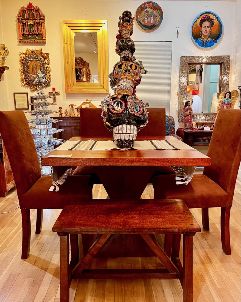 dining set up in religious room